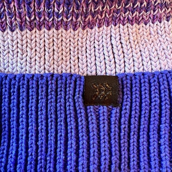 All In Motion Purple Fleece Cuffed Puff Beanie - Picture 2 of 9